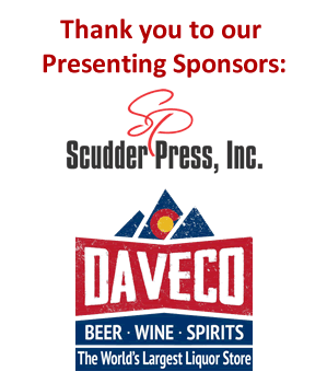 Thank you to our Presenting Sponsors: DaveCo Liquors and Scudder Press